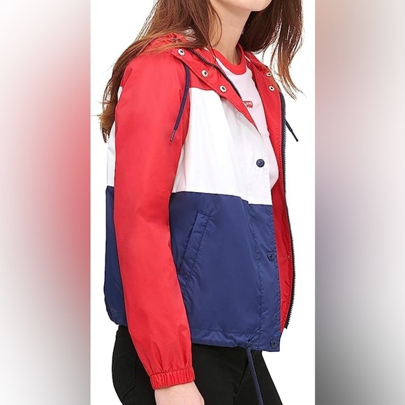Levi’s hooded retro windbreaker medium zip up jacket - Picture 2 of 15